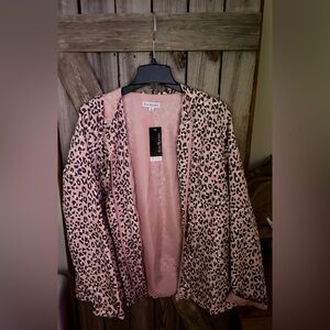 Kim Rogers Pink Leopard Print Jacket